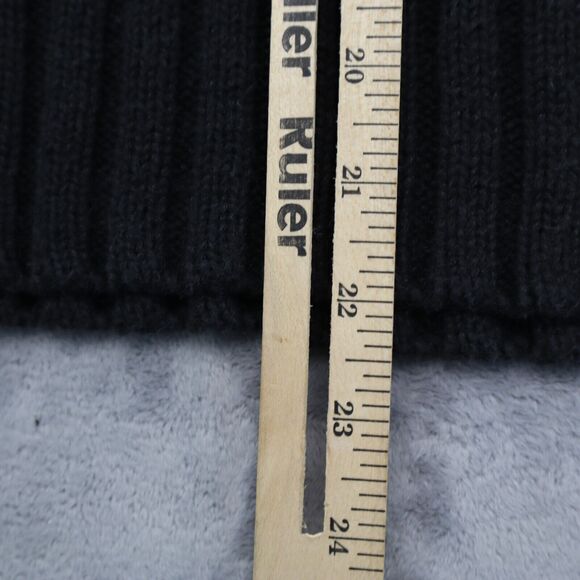 Herman Geist Sweater Women Large Gray Casual Outdoors Preppy Mock Neck Ribbed - Picture 5 of 15